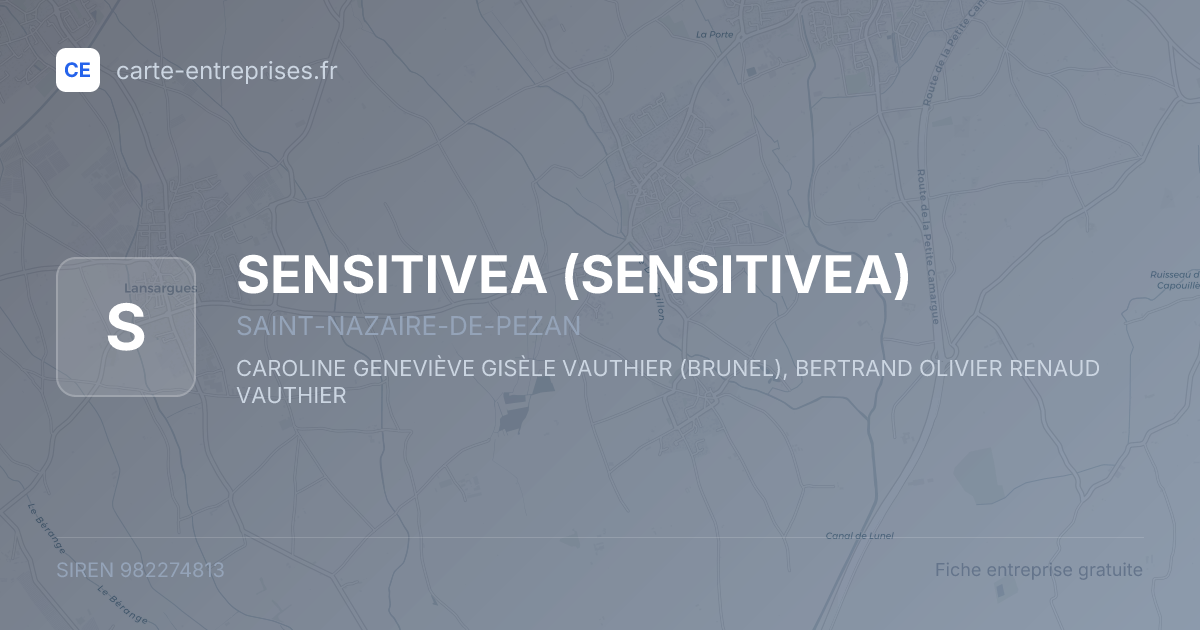 SENSITIVEA — 982274813 — fiche entreprise