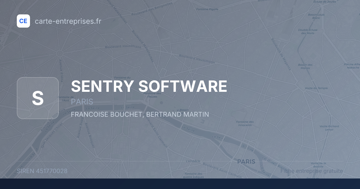 SENTRY SOFTWARE — 451770028 — fiche entreprise