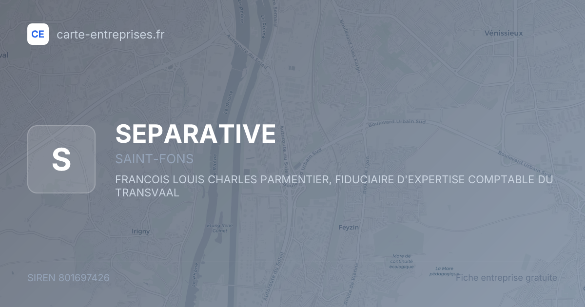 SEPARATIVE — 801697426 — fiche entreprise
