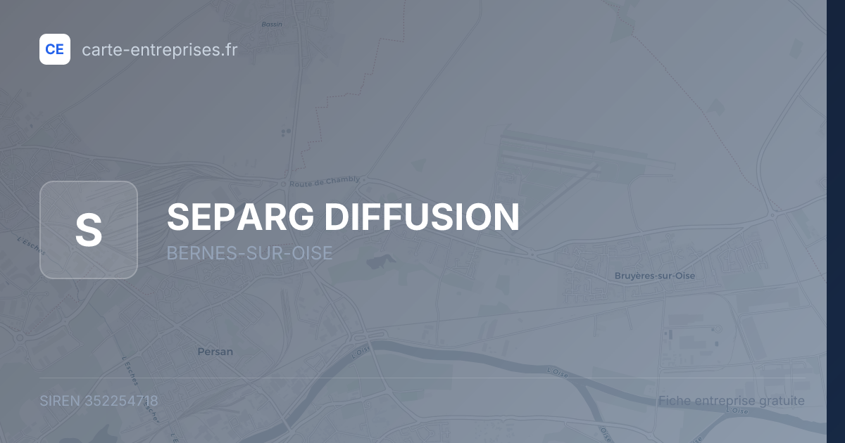 SEPARG DIFFUSION — 352254718 — fiche entreprise