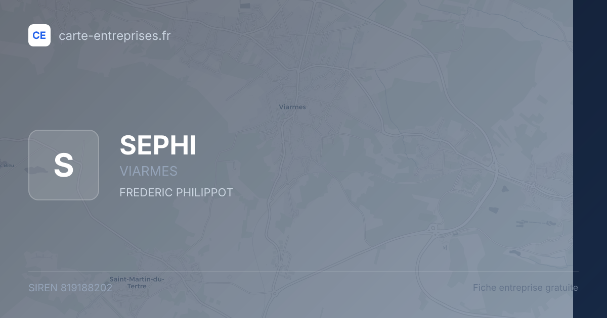 SEPHI — 819188202 — fiche entreprise