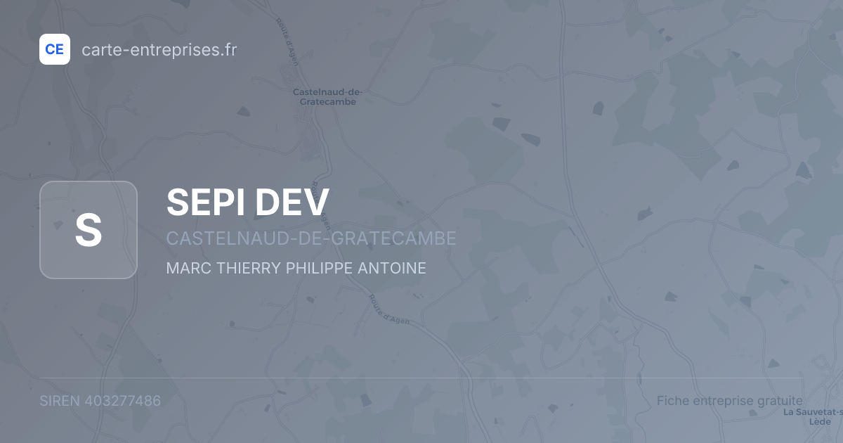 SEPI DEV — 403277486 — fiche entreprise
