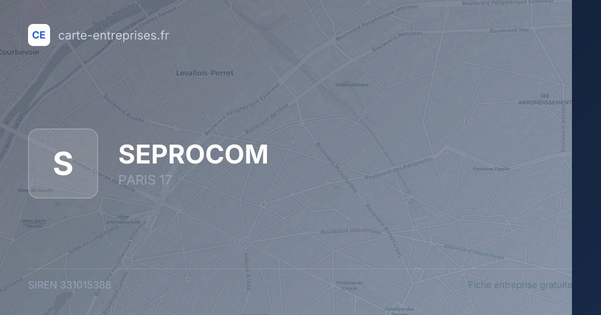 SEPROCOM — 331015388 — fiche entreprise