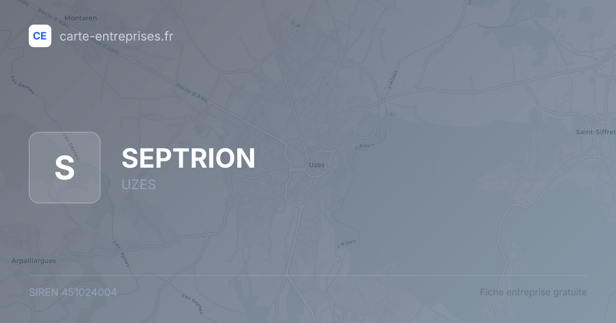 SEPTRION — 451024004 — fiche entreprise