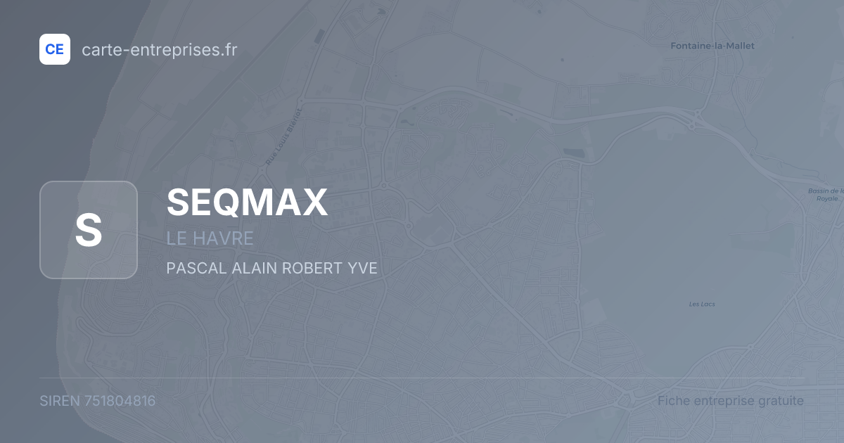 SEQMAX — 751804816 — fiche entreprise