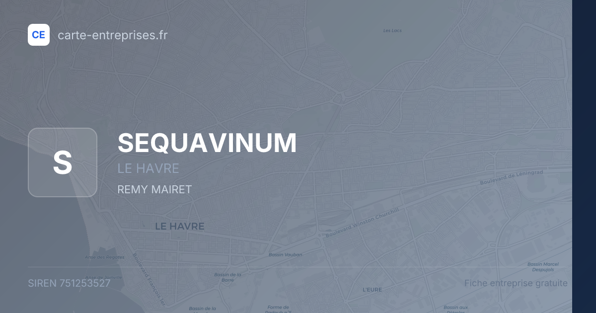 SEQUAVINUM — 751253527 — fiche entreprise