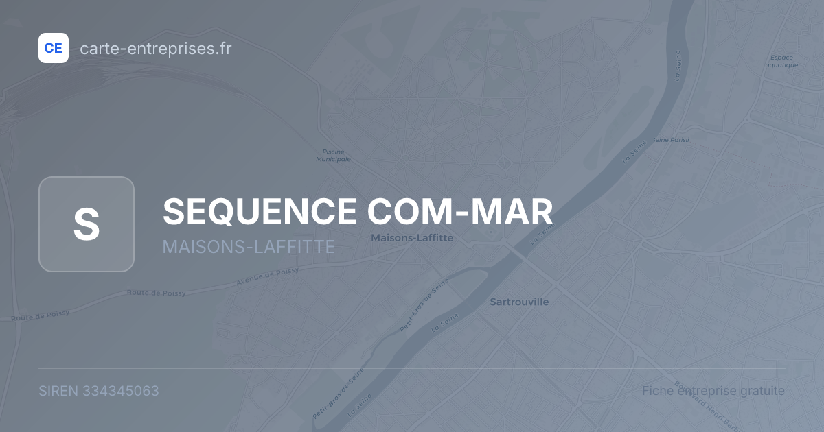 SEQUENCE COM-MAR — 334345063 — fiche entreprise