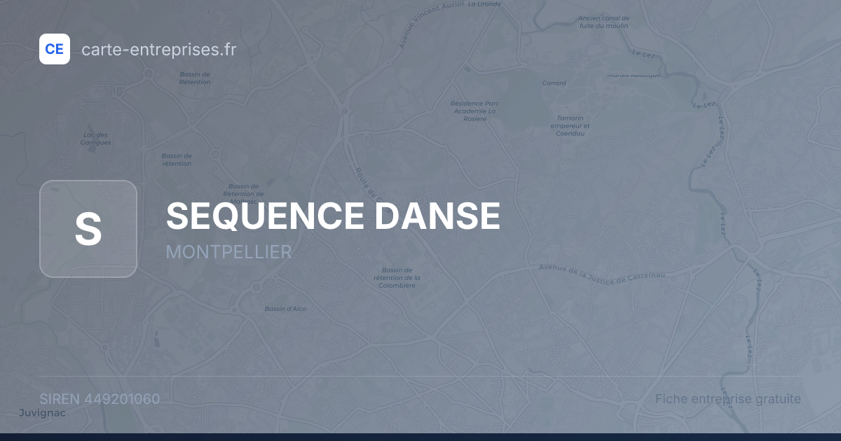 SEQUENCE DANSE — 449201060 — fiche entreprise