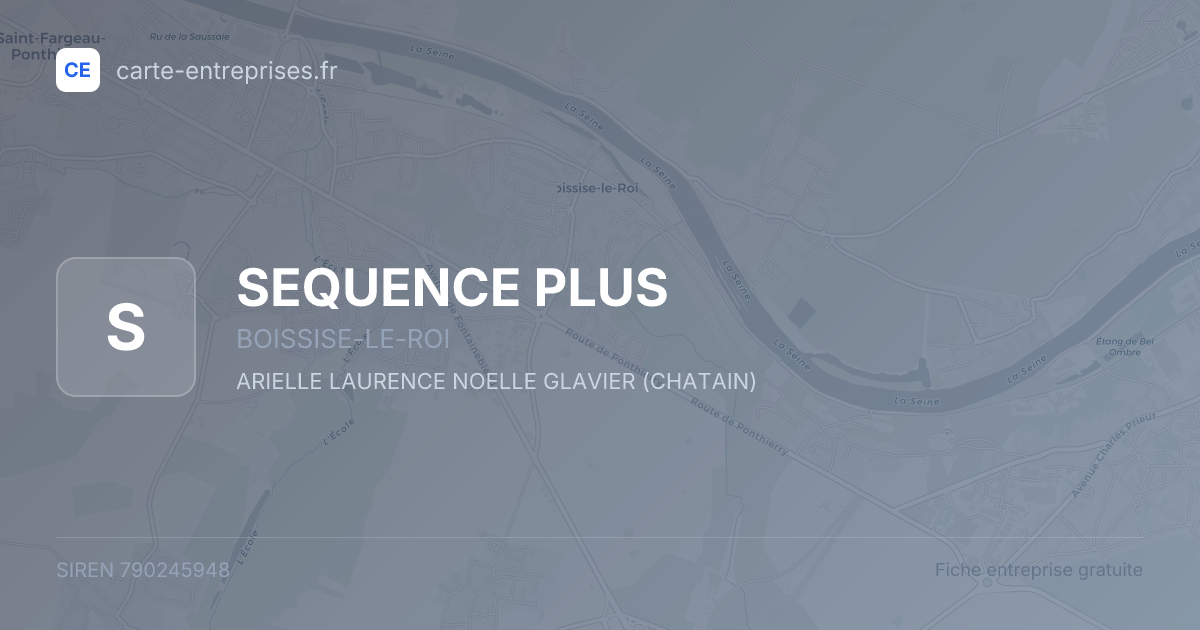SEQUENCE PLUS — 790245948 — fiche entreprise
