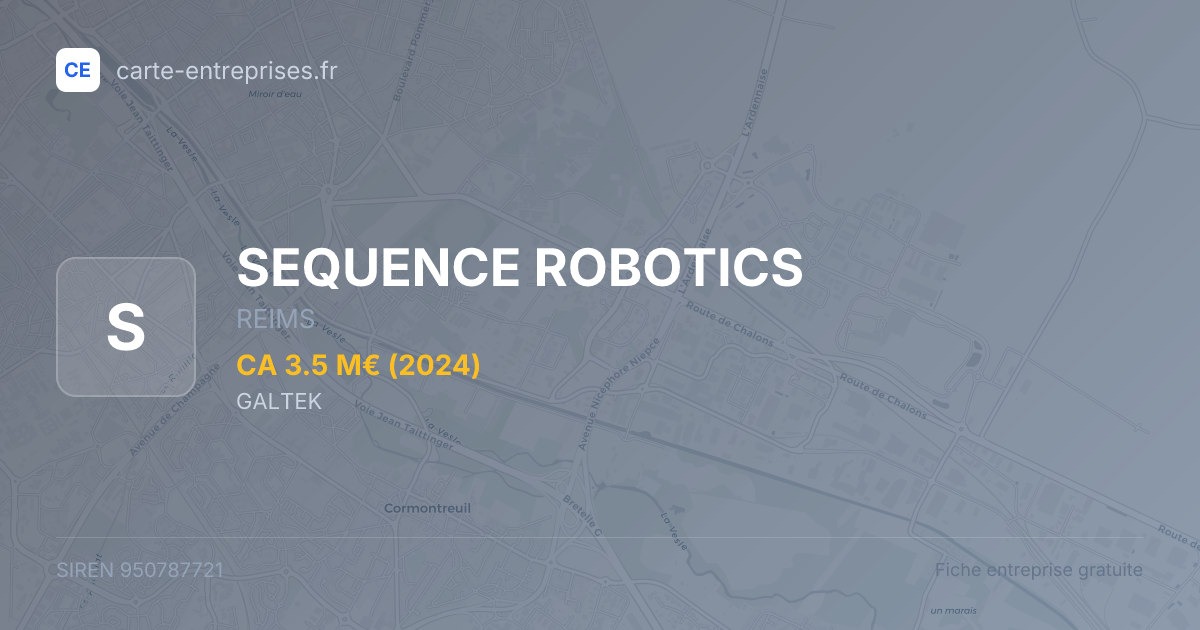 SEQUENCE ROBOTICS — 950787721 — fiche entreprise