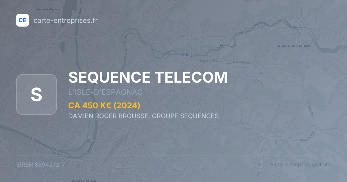 SEQUENCE TELECOM — 889427217 — fiche entreprise