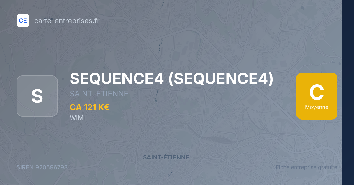 SEQUENCE4 — 920596798 — fiche entreprise