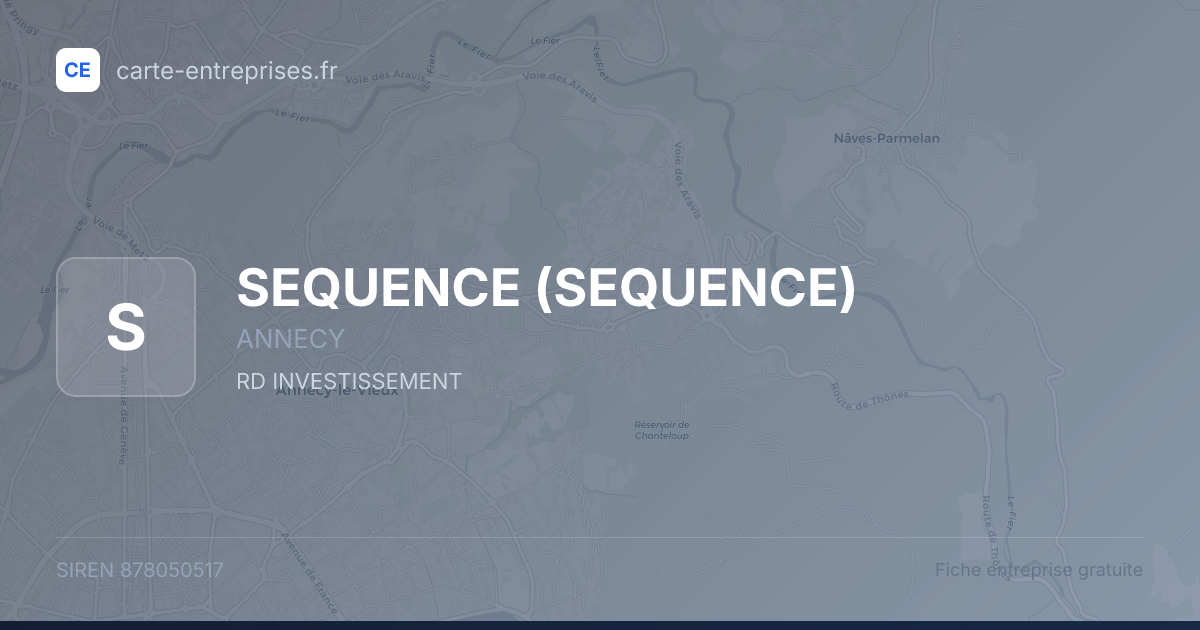 SEQUENCE — 878050517 — fiche entreprise
