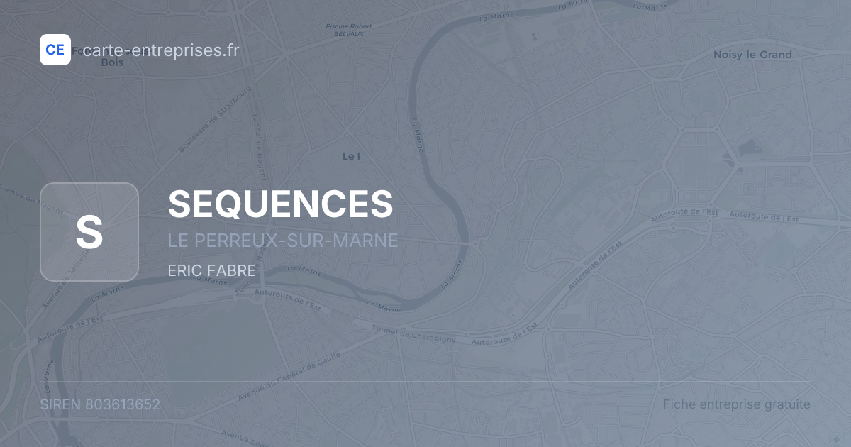 SEQUENCES — 803613652 — fiche entreprise