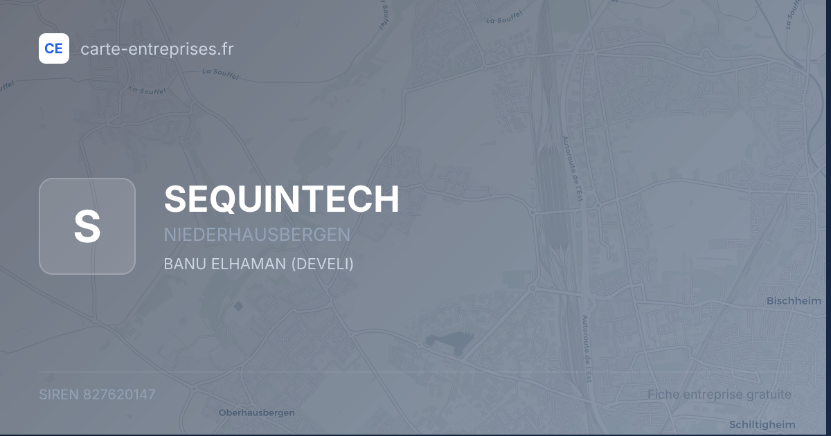 SEQUINTECH — 827620147 — fiche entreprise