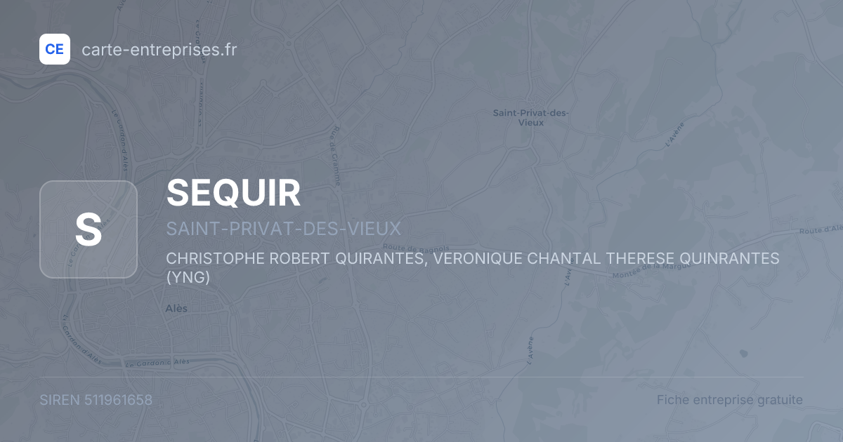 SEQUIR — 511961658 — fiche entreprise