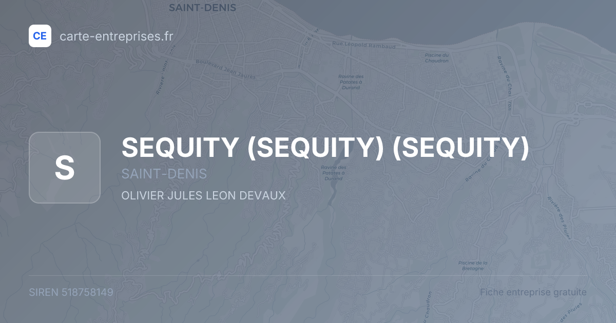 SEQUITY (SEQUITY) (SEQUITY) — 518758149 — fiche entreprise