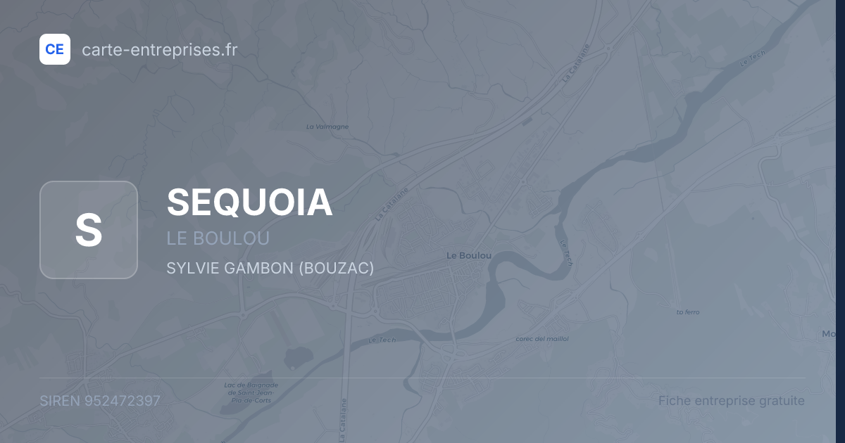 SEQUOIA — 952472397 — fiche entreprise