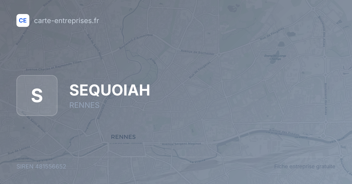 SEQUOIAH — 481556652 — fiche entreprise