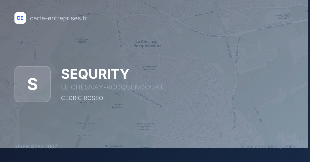 SEQURITY — 828211607 — fiche entreprise