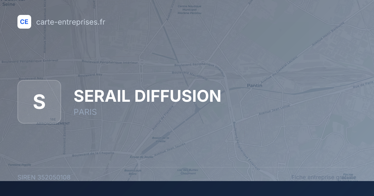 SERAIL DIFFUSION — 352050108 — fiche entreprise