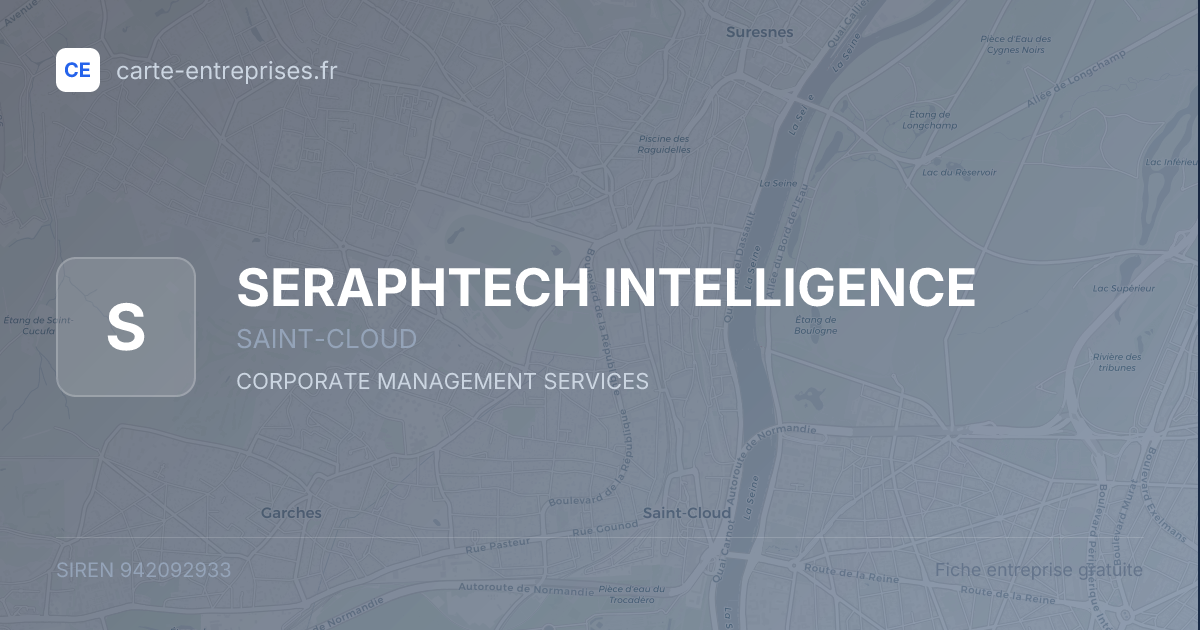 SERAPHTECH INTELLIGENCE — 942092933 — fiche entreprise