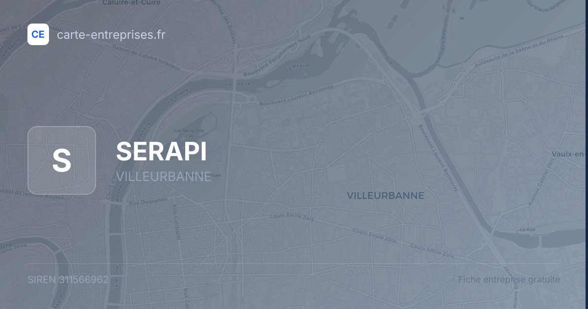 SERAPI — 311566962 — fiche entreprise
