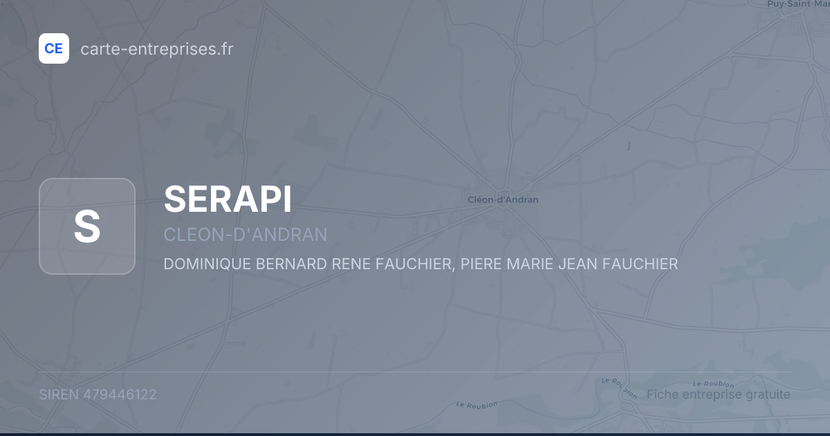 SERAPI — 479446122 — fiche entreprise