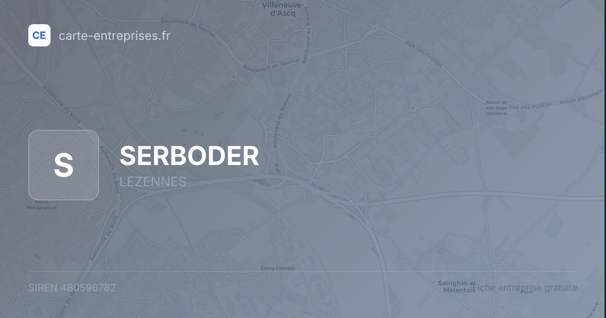 SERBODER — 480596782 — fiche entreprise
