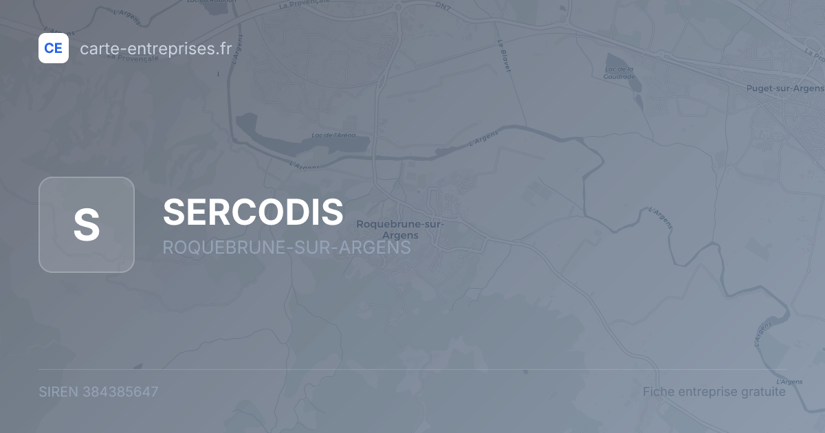SERCODIS — 384385647 — fiche entreprise