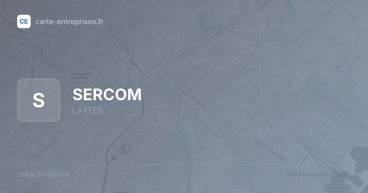 SERCOM — 378158224 — fiche entreprise