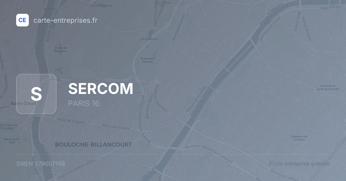 SERCOM — 379007149 — fiche entreprise