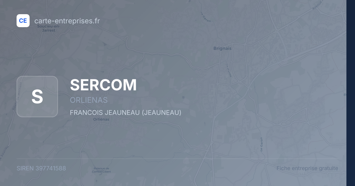 SERCOM — 397741588 — fiche entreprise