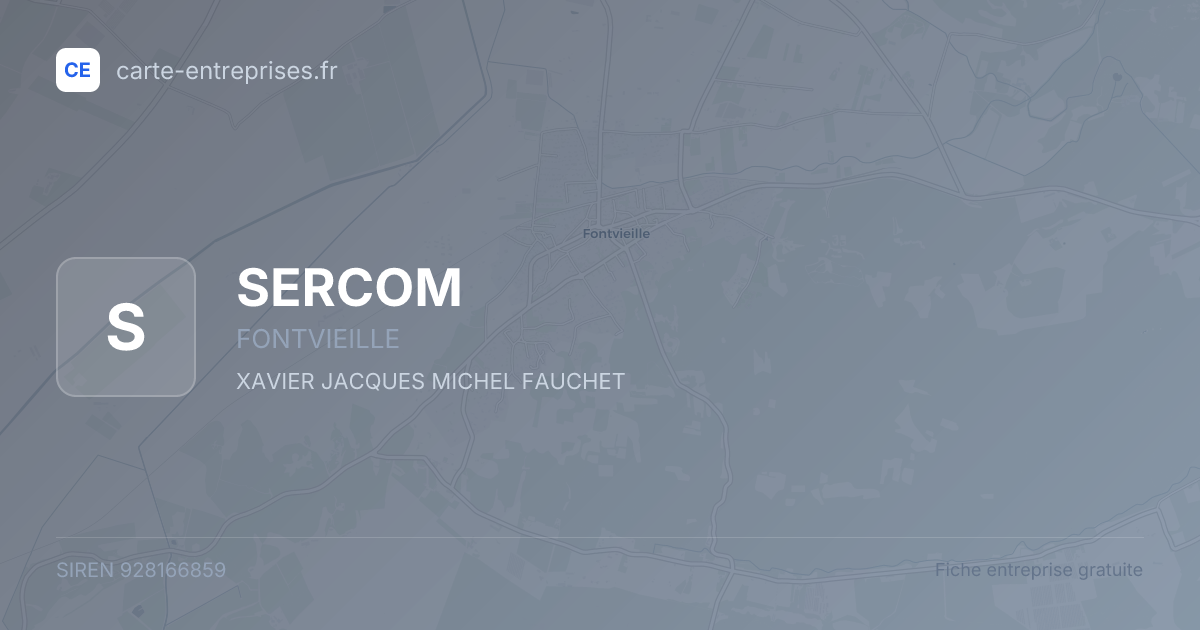 SERCOM — 928166859 — fiche entreprise