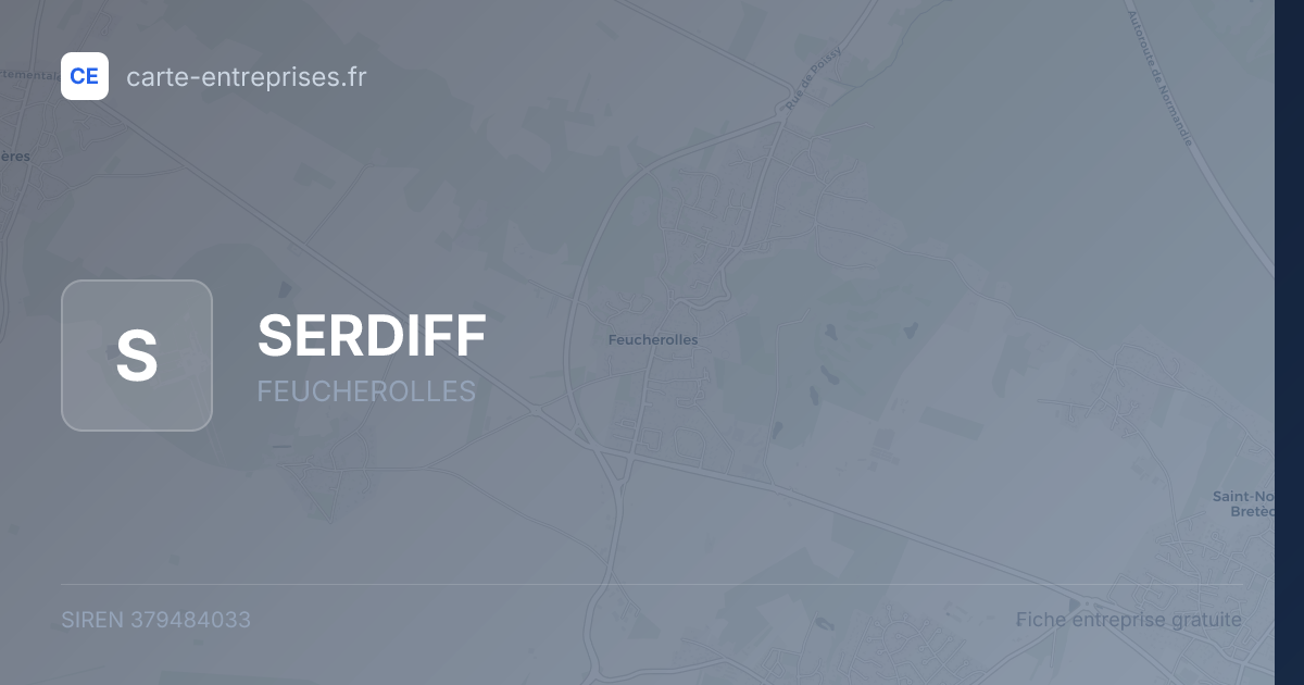 SERDIFF — 379484033 — fiche entreprise