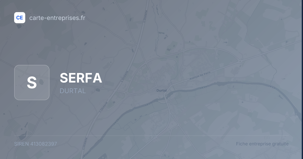 SERFA — 413082397 — fiche entreprise