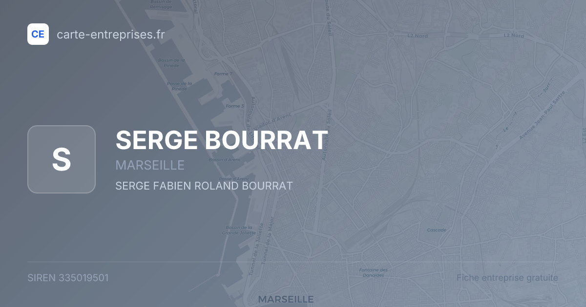 SERGE BOURRAT — 335019501 — fiche entreprise