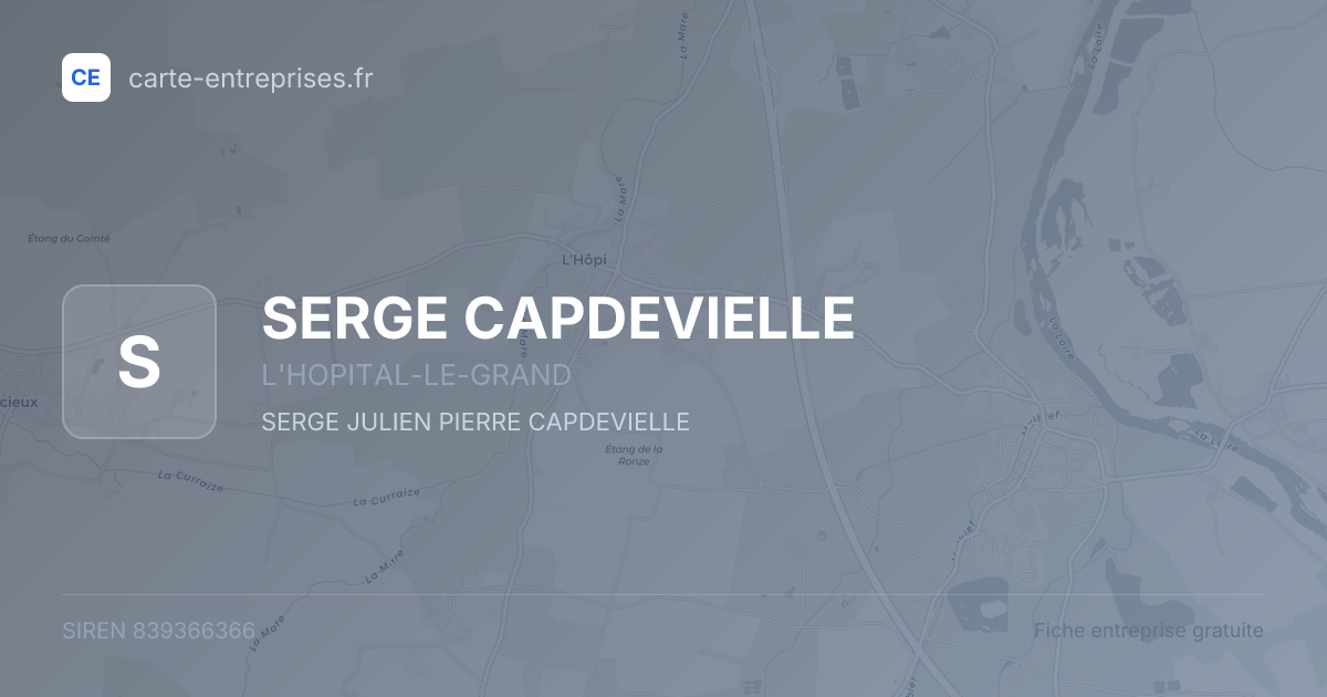SERGE CAPDEVIELLE — 839366366 — fiche entreprise