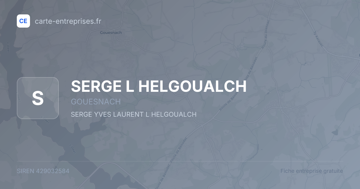 SERGE L HELGOUALCH — 429032584 — fiche entreprise