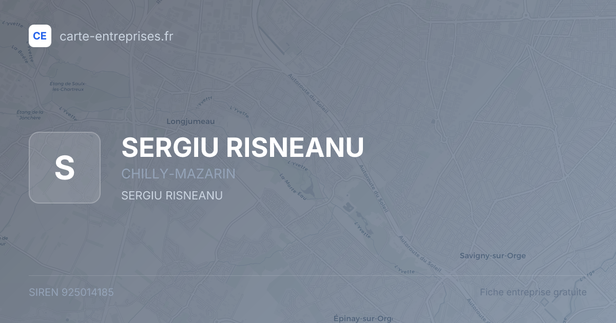 SERGIU RISNEANU — 925014185 — fiche entreprise