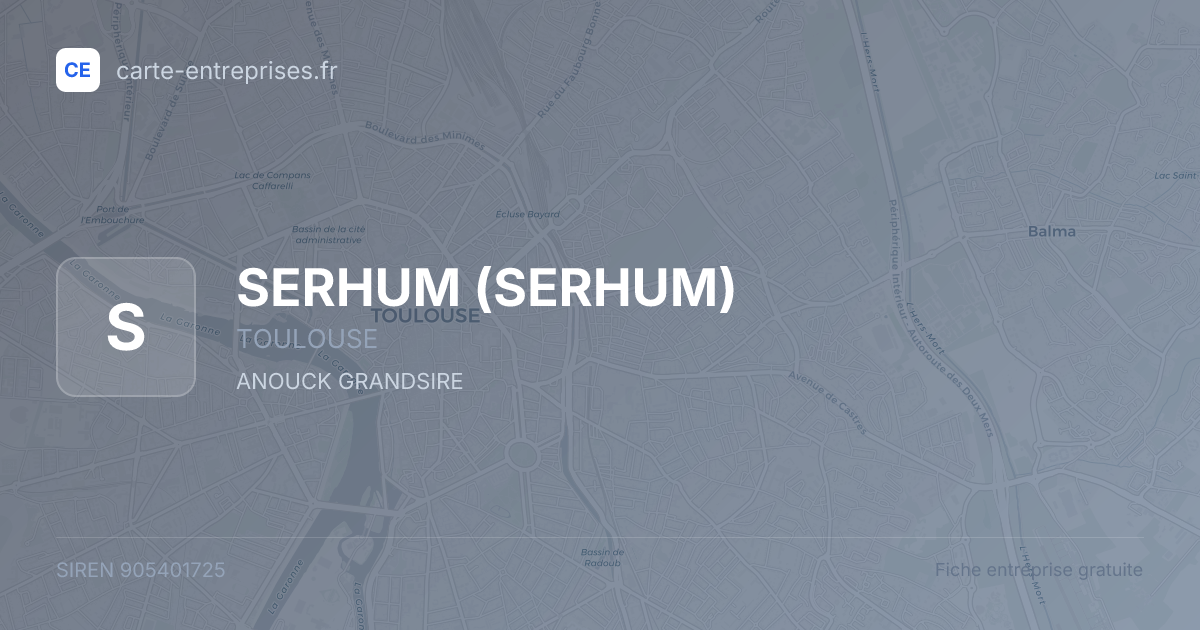 SERHUM — 905401725 — fiche entreprise