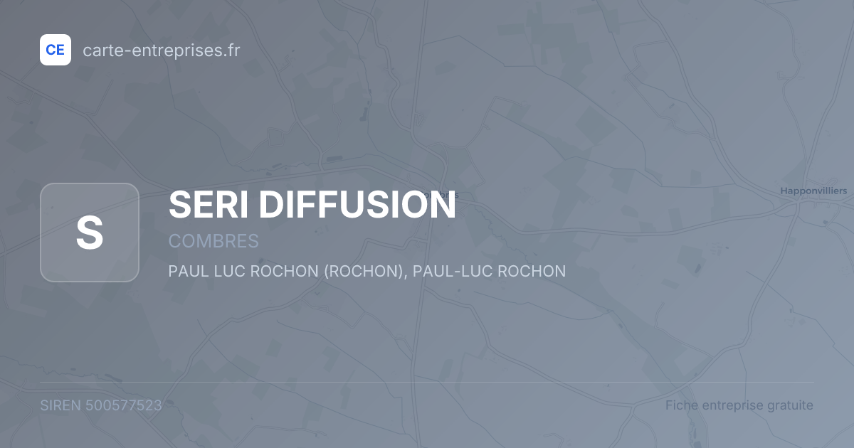 SERI DIFFUSION — 500577523 — fiche entreprise