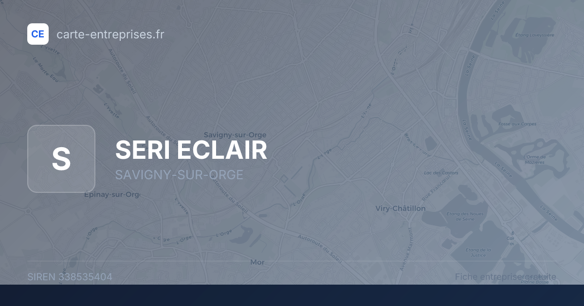 SERI ECLAIR — 338535404 — fiche entreprise