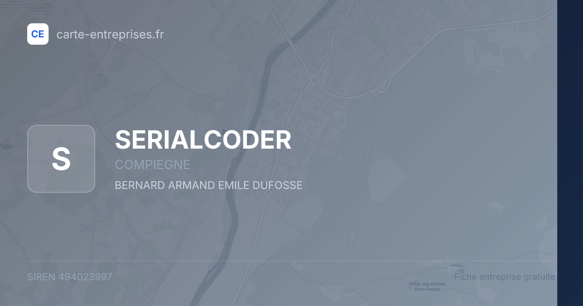 SERIALCODER — 494023997 — fiche entreprise