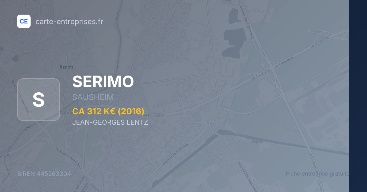 SERIMO — 445263304 — fiche entreprise