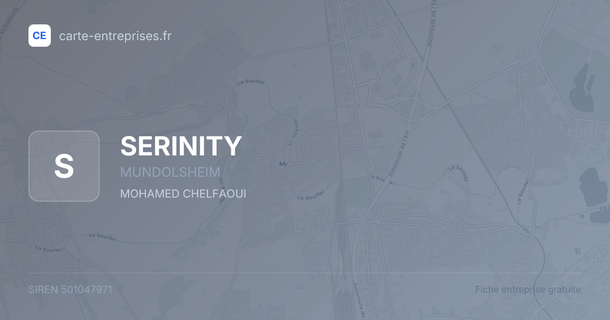 SERINITY — 501047971 — fiche entreprise