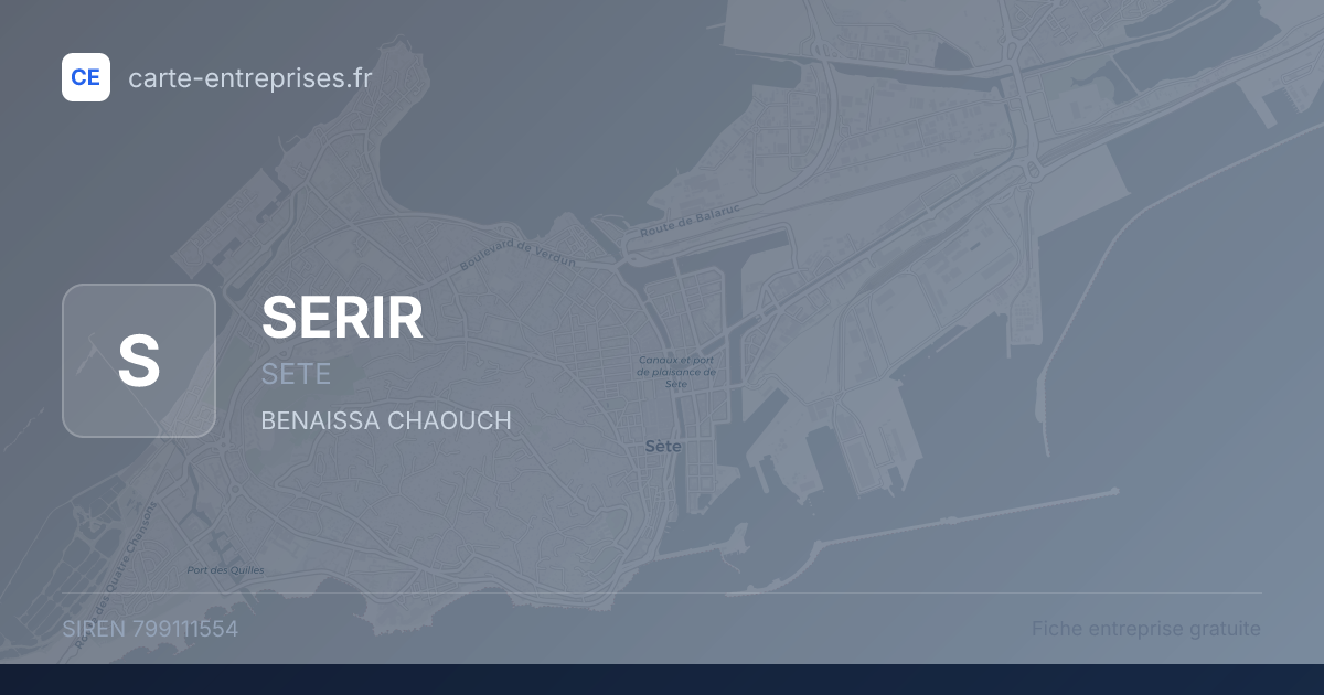 SERIR — 799111554 — fiche entreprise