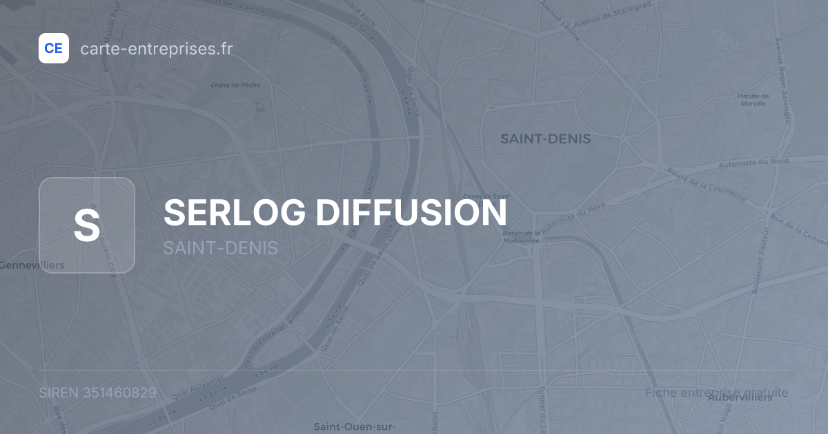 SERLOG DIFFUSION — 351460829 — fiche entreprise
