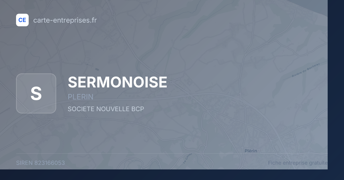 SERMONOISE — 823166053 — fiche entreprise