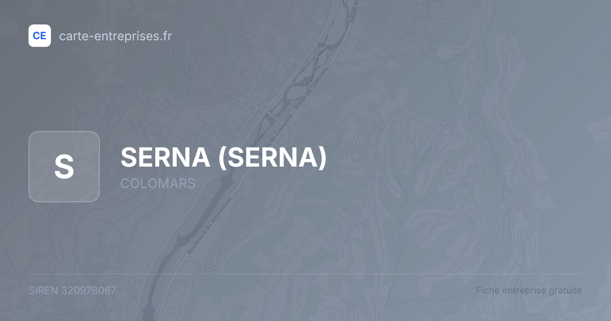 SERNA — 320978067 — fiche entreprise